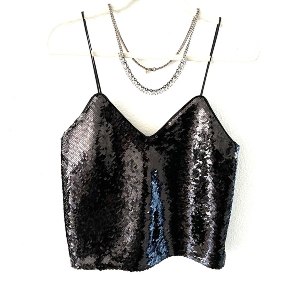 EXPRESS Sequined Lined Tank Top